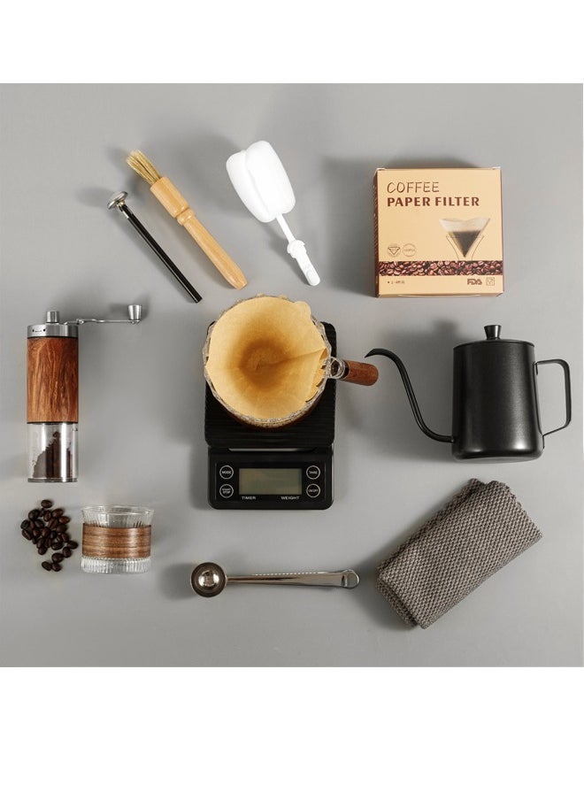 V60 Coffee Maker Coffee Set Drip Coffee Set 11 Pieces, Coffee Grinder, Coffee Kettle, V60 Coffee Dripper, Coffee Bag,V60 Coffee Server,V60 filter Coffee Serving Set Drip distilled - pzsku/ZBE6A11C4B8B9368E9496Z/45/_/1722595288/391e6d01-36f9-4c5f-b1b0-d4d01db1af27