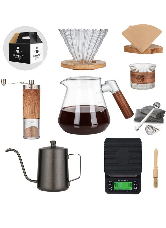 V60 Coffee Maker Coffee Set Drip Coffee Set 11 Pieces, Coffee Grinder, Coffee Kettle, V60 Coffee Dripper, Coffee Bag,V60 Coffee Server,V60 filter Coffee Serving Set Drip distilled - pzsku/ZBE6A11C4B8B9368E9496Z/45/_/1733131413/ae0ccfaf-8984-4fb9-a409-3b2435ec6b08
