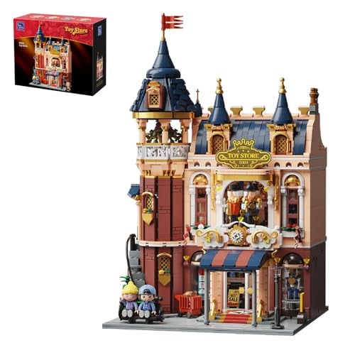 PANTASY Toy Shop Building Set for Adults Nostalgic Modular Building with Detailed Facade Interior Decoration Creative Architecture Building Toy for Building Block and Design Lovers - Image 1