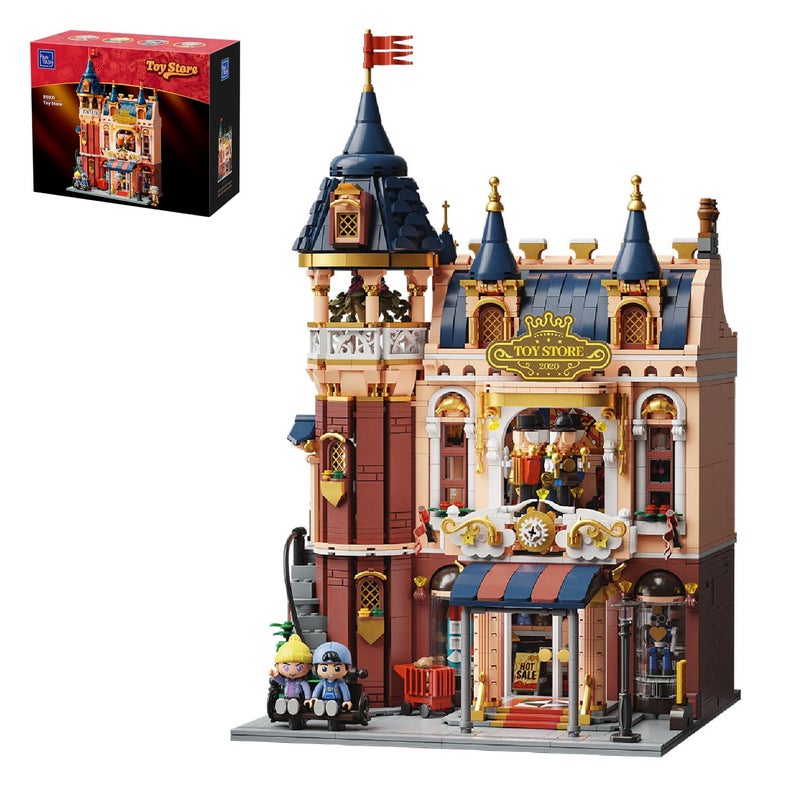 PANTASY Toy Shop Building Set for Adults Nostalgic Modular Building with Detailed Facade Interior Decoration Creative Architecture Building Toy for Building Block and Design Lovers - Image 3