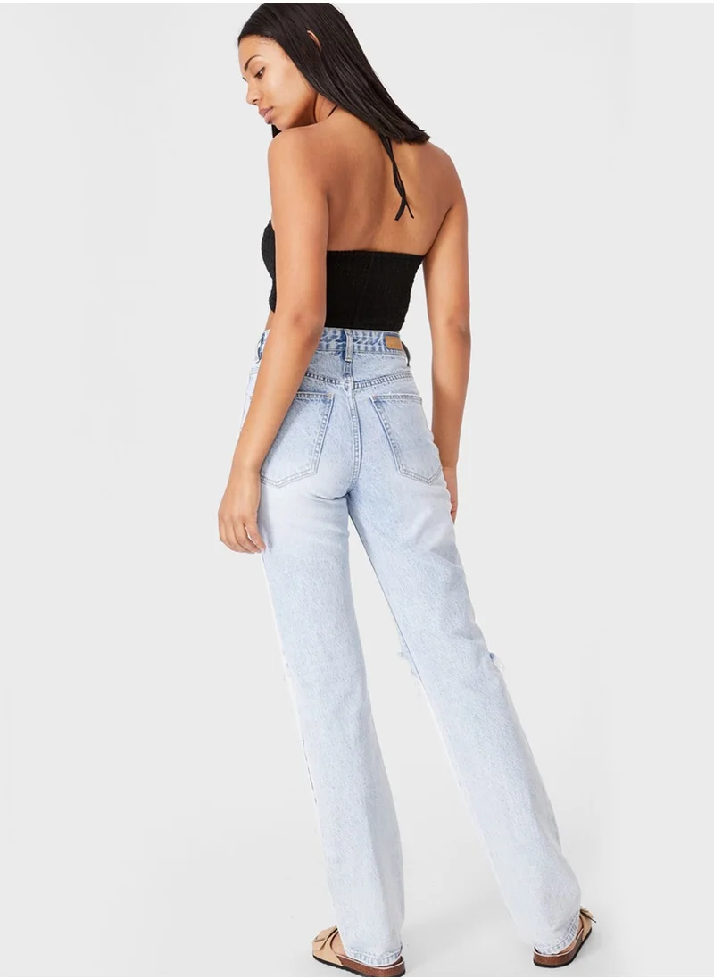 Cotton On Daisy Shirred Halter Top