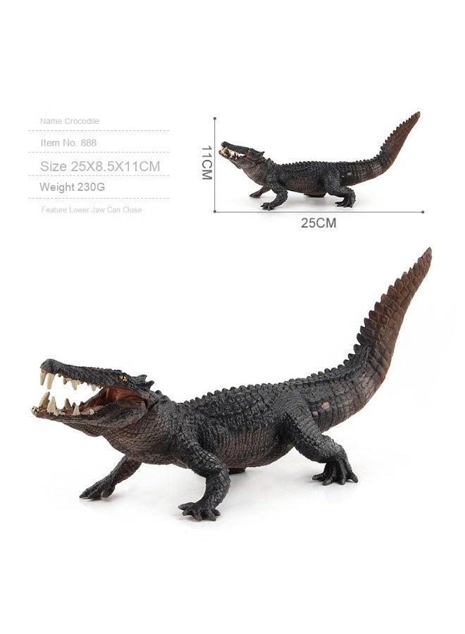 NIBEMINENT Realistic Large PVC Crocodile Toy - Wild Animal Model