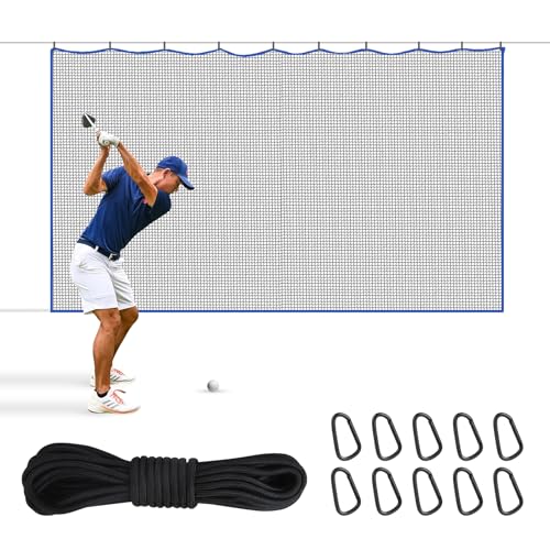 Kynara 10x10ft Golf Netting for Garage, Heavy Duty Golf Nets for Backyard, Sports Netting for Backyard Barrier, Backstop Netting, Safety Net - Image 1