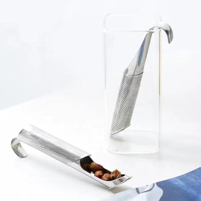 ZAAWUUT Stainless Steel Tea Strainer Tea Strainer With Long Handle Reusable For Loose Tea Herbs Spices - Image 1