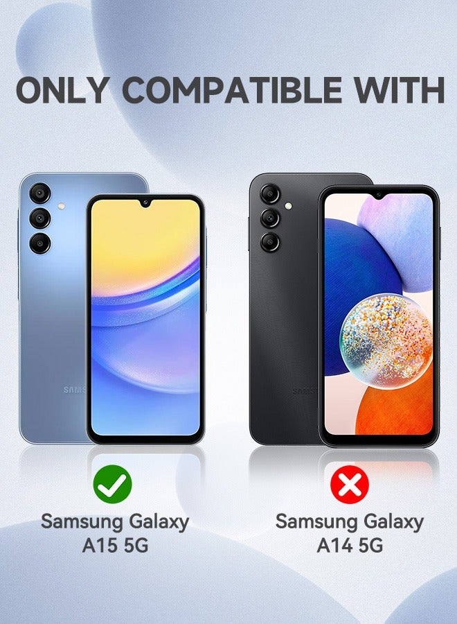 Tersely [3-Pack] 9H Tempered Glass Screen Protector for Samsung Galaxy A15 4G/5G, Case Friendly, Ultra-clear, Shatterproof Anti-Scratch Film Screen Protector - Image 2