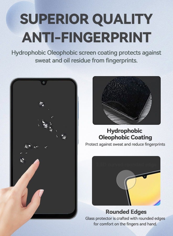 Tersely [3-Pack] 9H Tempered Glass Screen Protector for Samsung Galaxy A15 4G/5G, Case Friendly, Ultra-clear, Shatterproof Anti-Scratch Film Screen Protector - Image 5