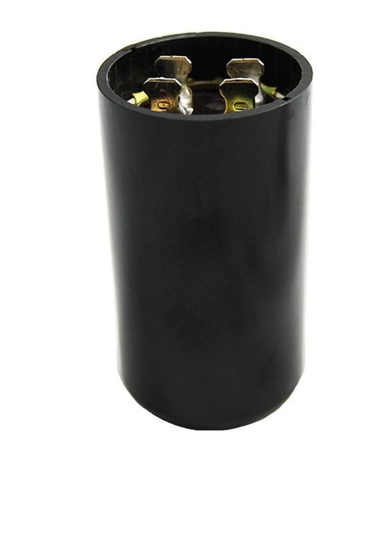 High Quality 2 Pin Cylinder Shaped Motor Starting Capacitor Black (130-156 MFD (130-156µF)) - Image 1
