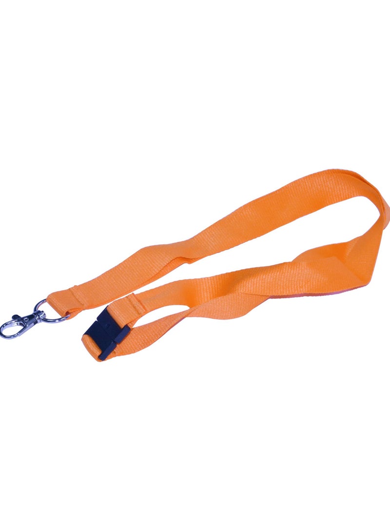 FIS 10-Piece FIS Lanyard Orange with Metal Hook & Safety Buckle, 2X90cm - FSNASOR/10 - Image 2