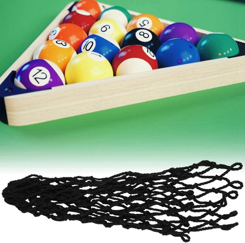 klarako Billiards Table Pocket, 6Pcs/Set Billiards Mesh Pockets, Premium Nylon Durable Billiards Table Net, Tough and Tensile Ideal Accessories for Replacing Pool Table Pockets,Billiards Enthusiasts - Image 5