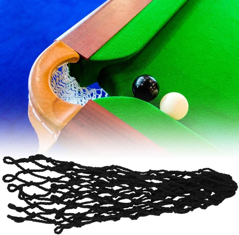 klarako Billiards Table Pocket, 6Pcs/Set Billiards Mesh Pockets, Premium Nylon Durable Billiards Table Net, Tough and Tensile Ideal Accessories for Replacing Pool Table Pockets,Billiards Enthusiasts - Image 3