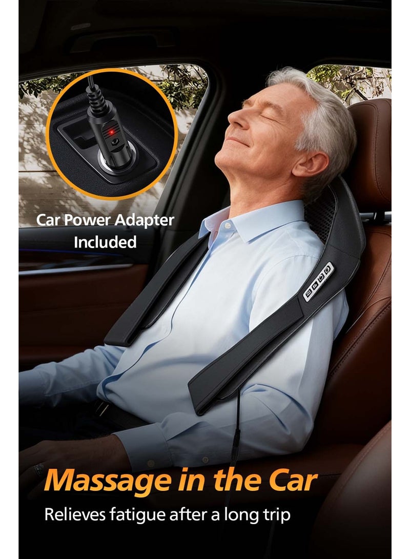 Neck Massager with Heat - 3D Kneading Shiatsu Massager for Neck, Shoulder & Back Pain Relief - Image 3