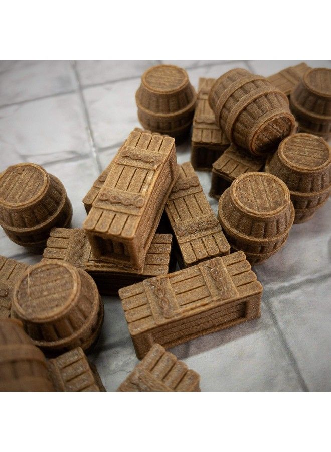 Extruded Gaming Armory Crates And Gunpowder Barrels - Image 3