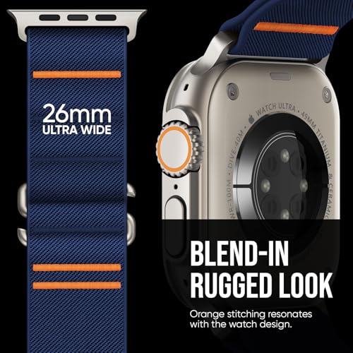 Suitisbest Sport Bands Compatible with Apple Watch Ultra Band 49mm 46mm 45mm 44mm 42mm Men, Stretchy Nylon Sport Loop Strap with S-Hook for iWatch Series 11 10 9 8 7 6 5 4 3 2 1, SE 3 2 1, Ultra 3 2 1 - Image 2