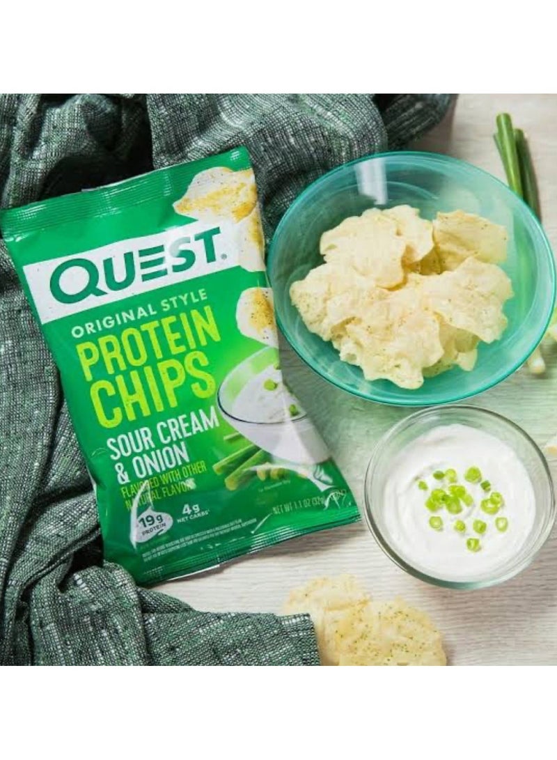 Quest Tortilla Style Protein Chips  Sour Cream & Onion (Pack of 8) - Image 2