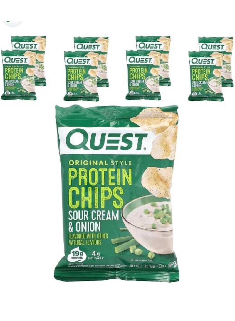 Quest Tortilla Style Protein Chips  Sour Cream & Onion (Pack of 8) - Image 4