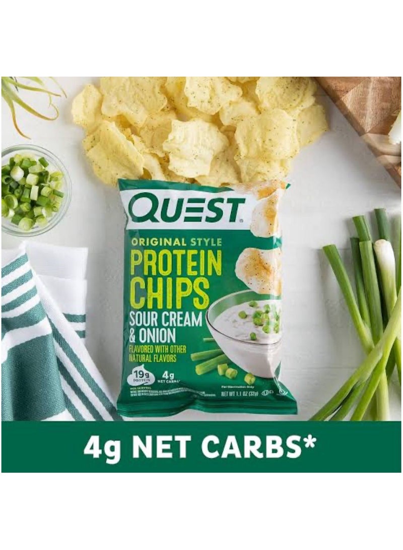 Quest Tortilla Style Protein Chips  Sour Cream & Onion (Pack of 8) - Image 3