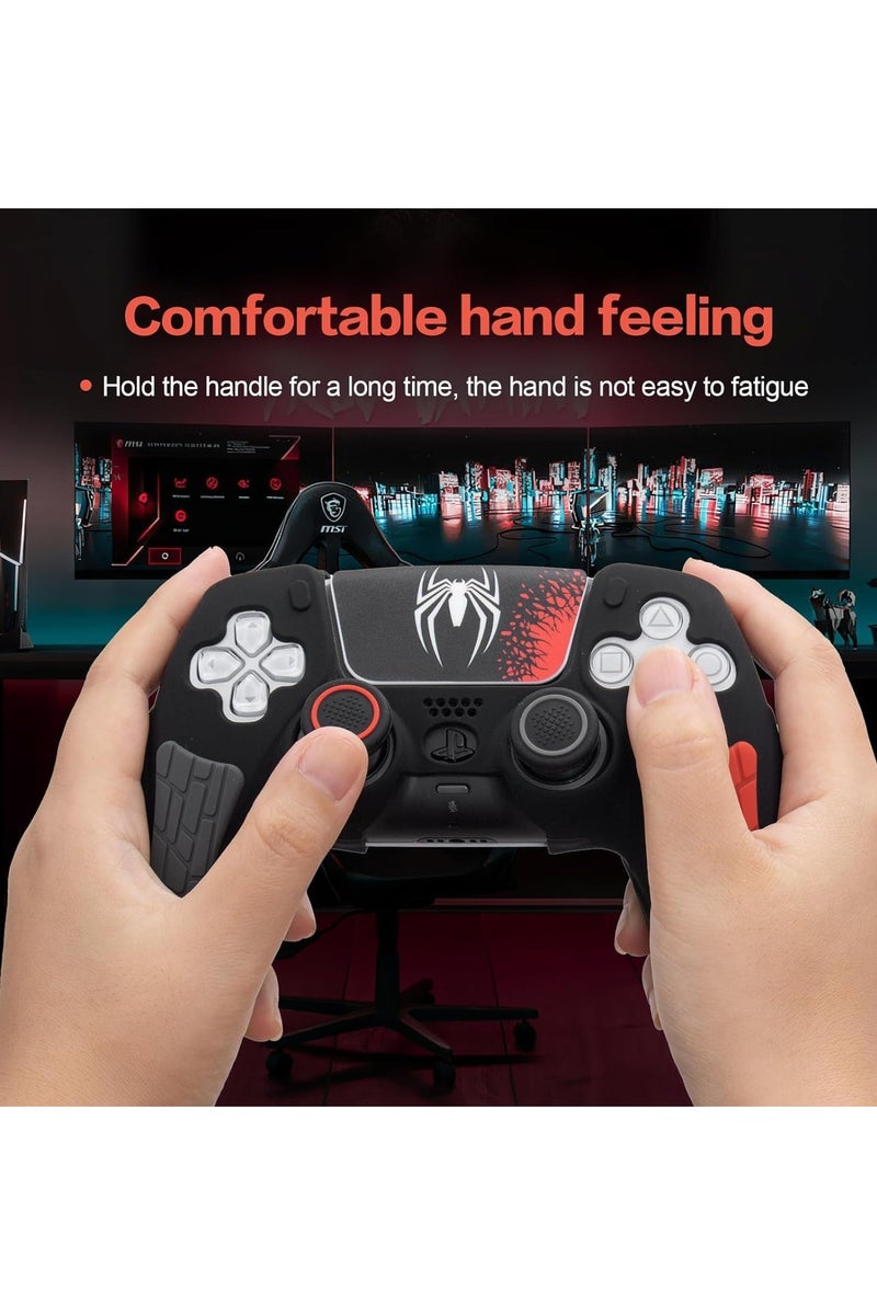 Controller Skin for PS5, Silicone Cover Skin Case for PS5  Controller with Thumb Grip Caps, Protection Case Compatible with PS5, Joystick Protectors and Cover Wrap Sticker - Image 5