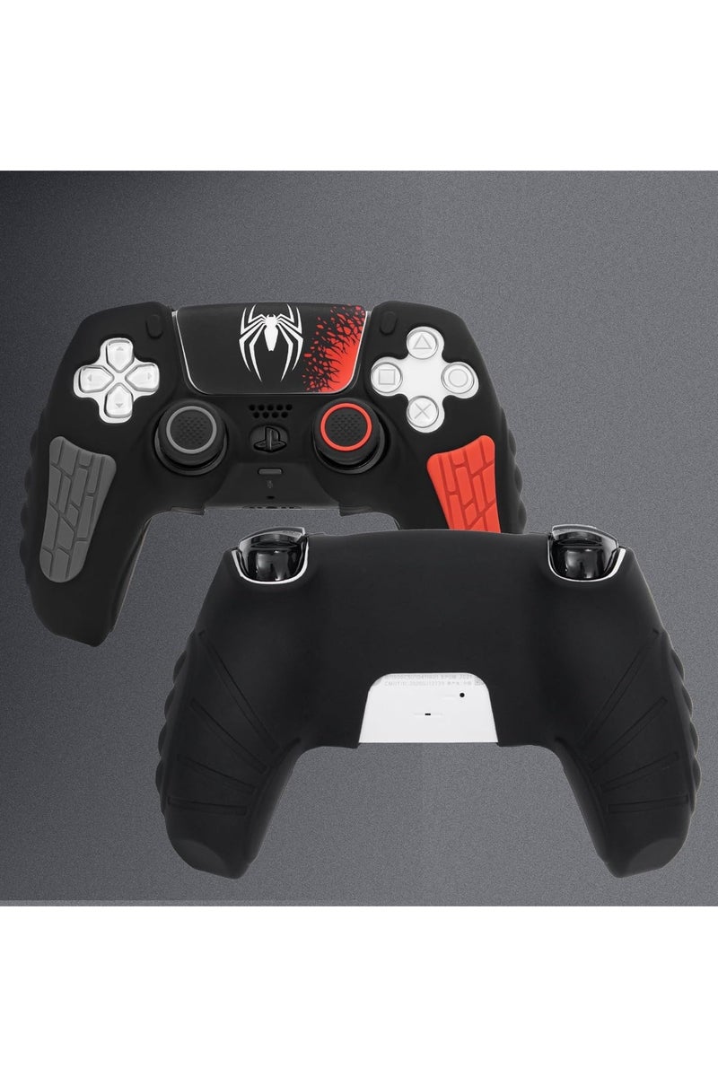 Controller Skin for PS5, Silicone Cover Skin Case for PS5  Controller with Thumb Grip Caps, Protection Case Compatible with PS5, Joystick Protectors and Cover Wrap Sticker - Image 4