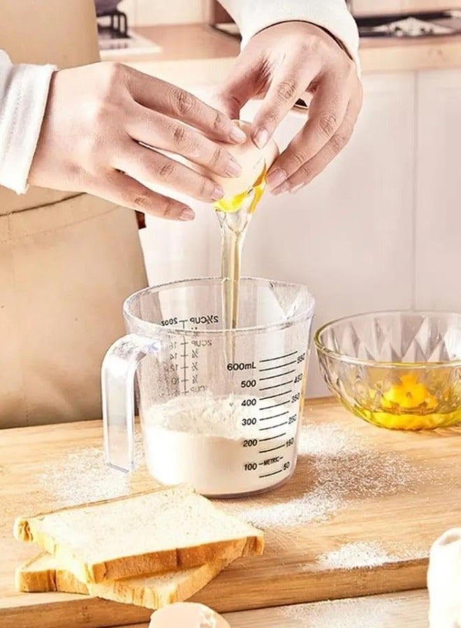 Acrylic measuring jug, graduated measuring cup (900ml) - Image 3