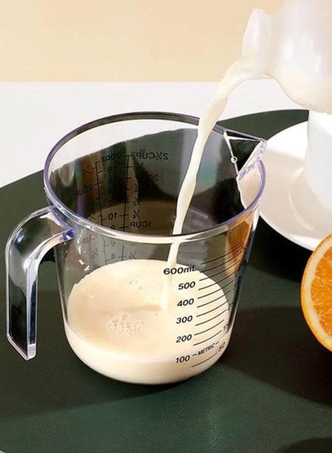 Acrylic measuring jug, graduated measuring cup (900ml) - Image 2