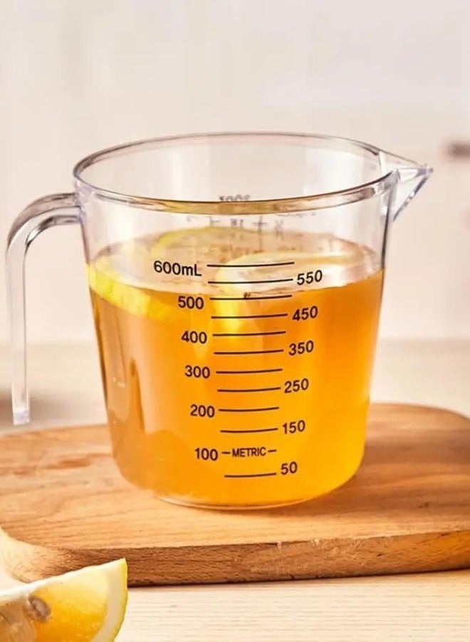 Acrylic measuring jug, graduated measuring cup (900ml) - Image 4