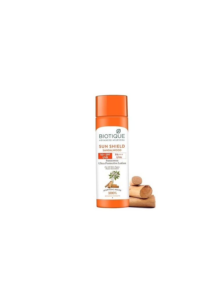 Biotique Biotique Sandalwood Sunscreen Ultra Soothing Face Lotion SPF Ultra Protective Lotion  - Image 2