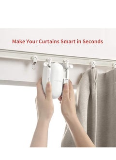 SwitchBot Curtain Smart Electric Motor - Wireless App or Automate Timer Control, Use Hub Mini to be Compatible with Alexa, Google Home, HomePod, IFTTT (I-Rail, White)  - Image 2
