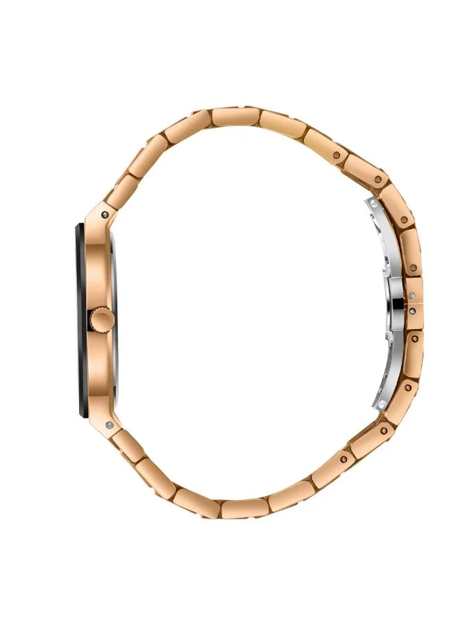 بيفرلي هيلز بولو كلوب BEVERLY HILLS POLO CLUB BP3689X.450 Women's Analog Display Watch & Metal Strap Rose Gold