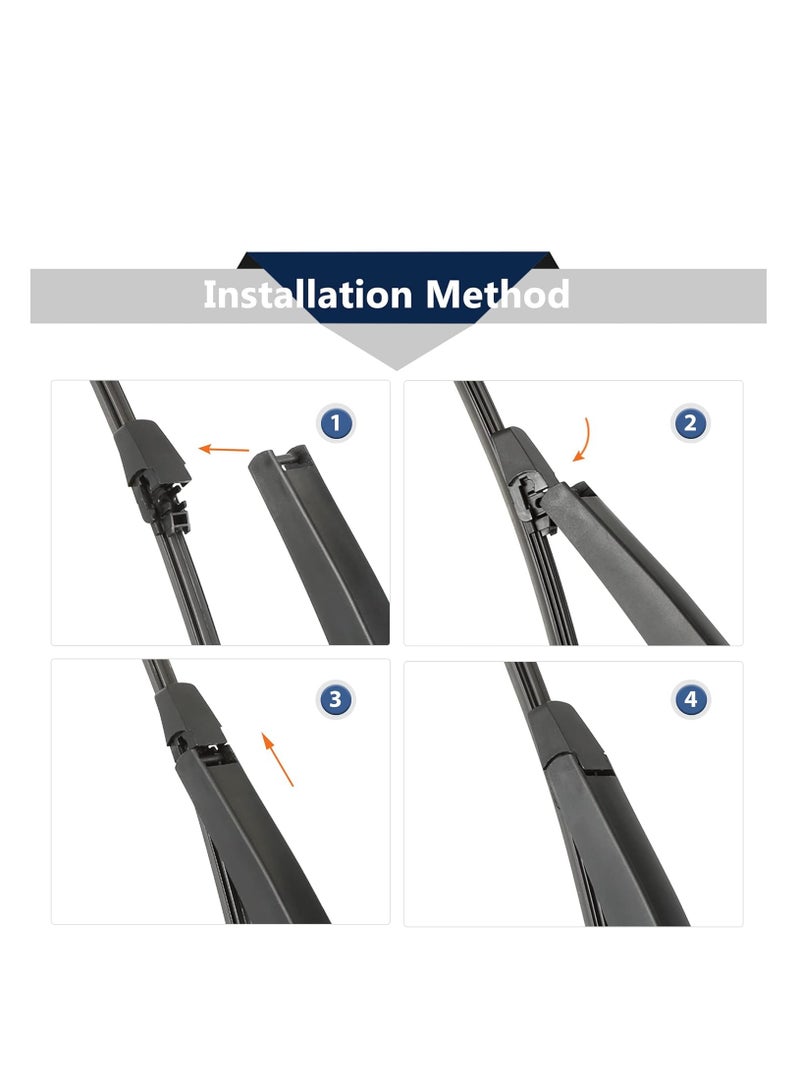 general brand Car wiper arm for the rear window, suitable and compatible with GOLF V, black color, excellent material - Image 3