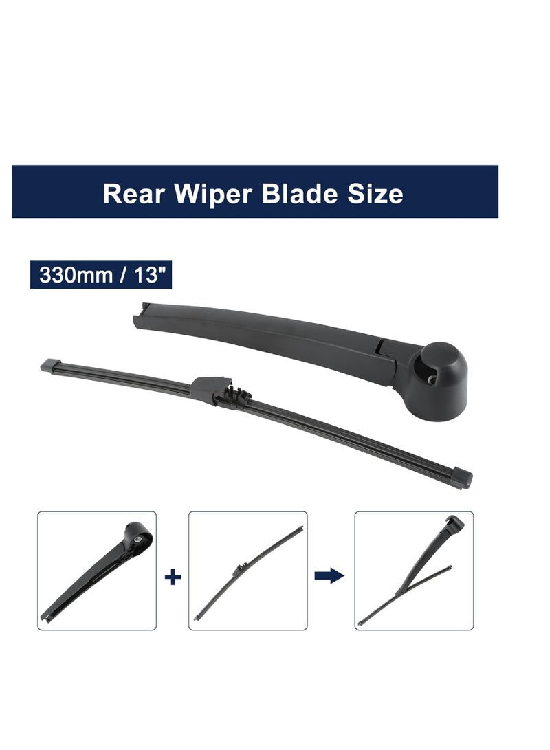 general brand Car wiper arm for the rear window, suitable and compatible with GOLF V, black color, excellent material - Image 4