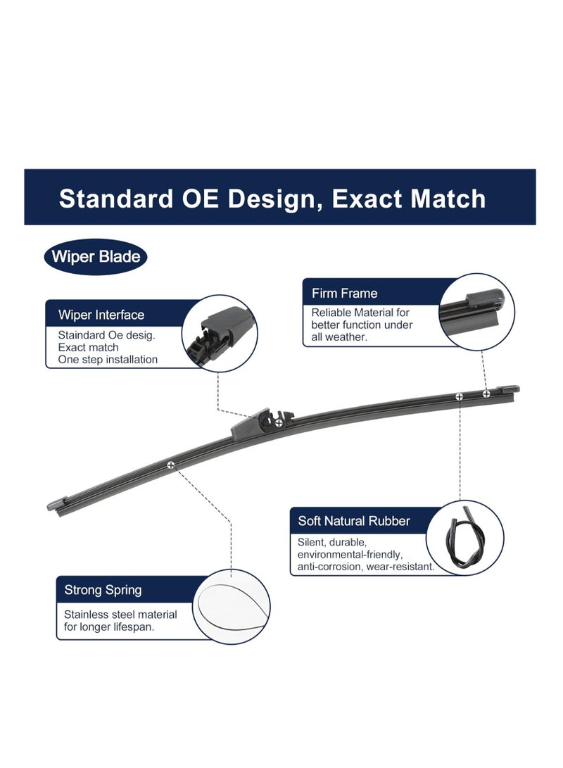 general brand Car wiper arm for the rear window, suitable and compatible with GOLF V, black color, excellent material - Image 5