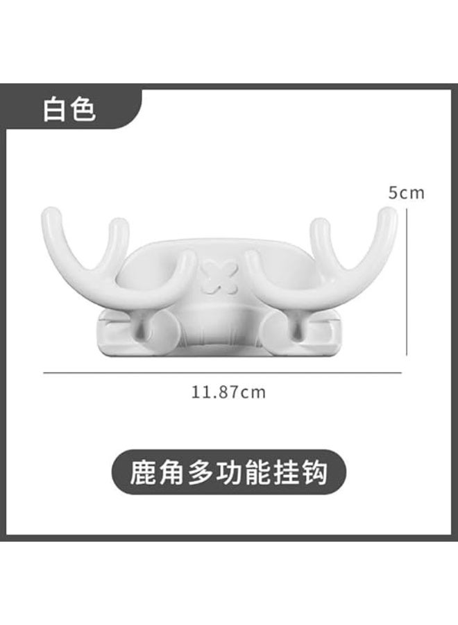 Spaceshoop Creative Sticky Hook Adhesive Hook Wall Mounted Multi Functional Hook for Bathroom Bedroom Office Kitchen (SHAPE 10)  - Image 2