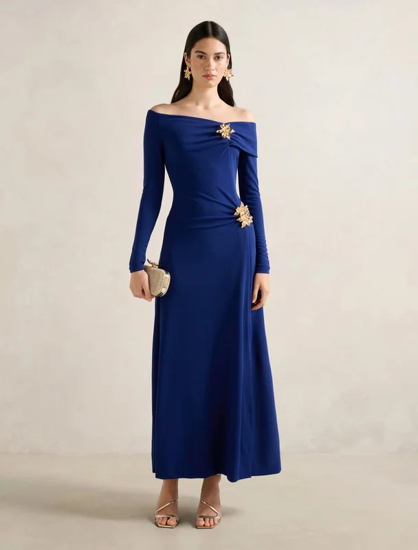 فورايفر نيو Fletcher Bardot Long Sleeve Maxi