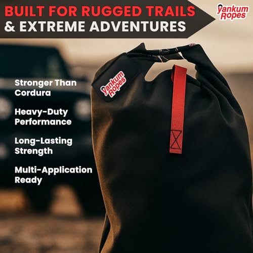 Yankum Ropes Yankum Ballistic Nylon Bag – Medium, Heavy Duty Tool Bag, Waterproof Travel Storage Bag, Perfect for Traveling, Outdoor Adventures & Emergency Gear Essentials (Black) - Image 5