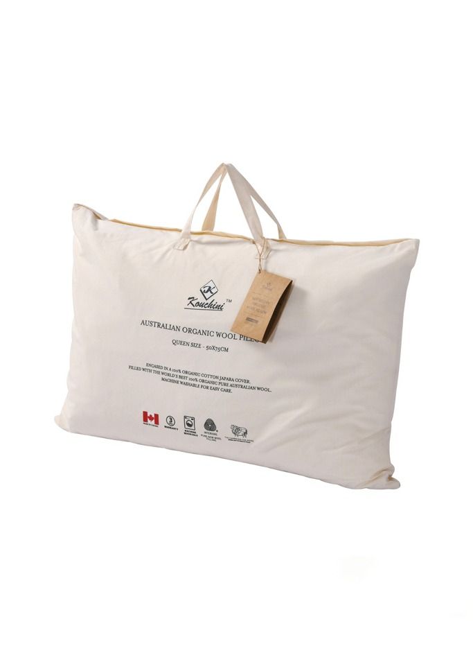 Kouchini Organic Wool Pillow - King - Image 1