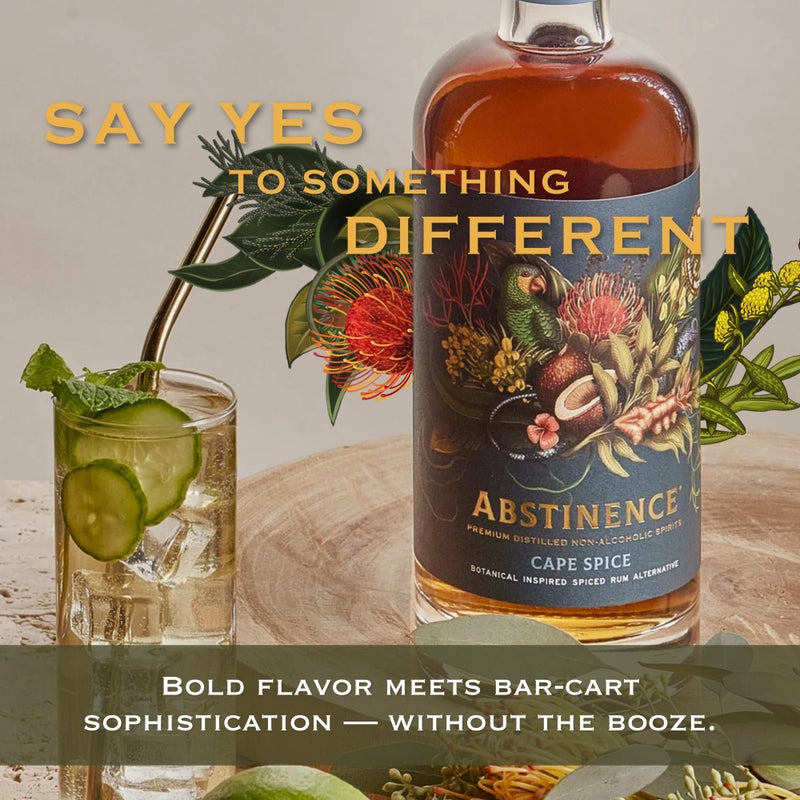 Abstinence Cape Spice Rum Alternative, 750ml, Award-Winning Non Alcoholic Spirit, Spiced Beveraged, Botanical Inspired, Bold Flavor with Smooth Finish, Zero Proof Mocktail - Image 3