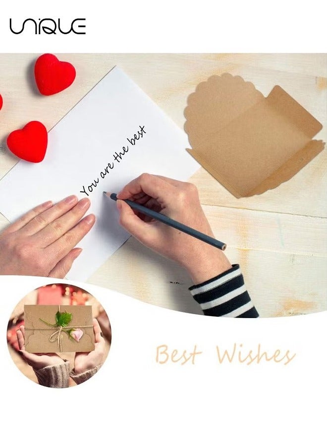 Unique 28 Pack Envelope, Gift Card Colorful Pearl Paper Mini With Foil Stamping Heart Buckle For Wrapping Letters Thank You Card Business Card Bank Card VIP Card (7 Colors)  - Image 5