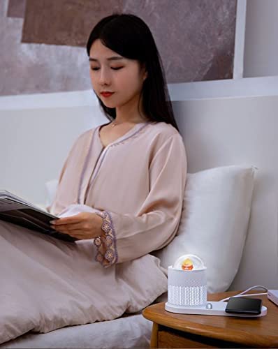 overa Mini Cute LED Desk Lamp with USB Cable Charging Port with Wireless Charger 3 Lighting Modes Sensitive Control EyeCaring Office Lamp - Image 1