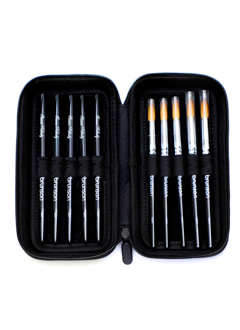 brunson Brushes Nail art brush set case BBC  - Image 4