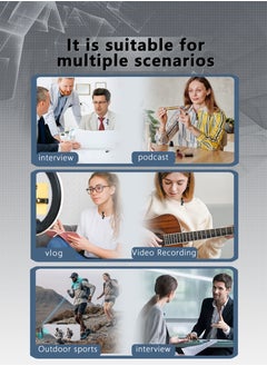 Generic 3-in-1 Portable Wireless Lavalier Microphone,Universally Used for Type-C, Lighting,Intelligent Noise Cancellation and Long-distance Transmission, Suitable for Arab family Ramadan Gatherings and Live Streaming/Recording  - Image 5