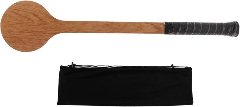 Yosoo Tennis Pointer Trainer Spoon Racket, Wooden Tennis Swing Practice Spoon Pointer Improve Sweet Spot Trainer with Storage Bag, Slip Proof Handle Tennis Pointing Training Spoon Racket - Image 1
