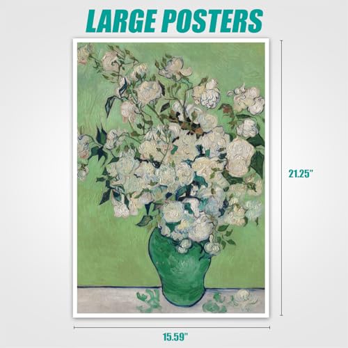 Antelope 1000 Piece Puzzle for Adults Roses by Vincent Van Gogh 1890 Officially Licensed Jigsaw Puzzles 1000 Pieces High Resolution Matte Finish No Dust - Image 5