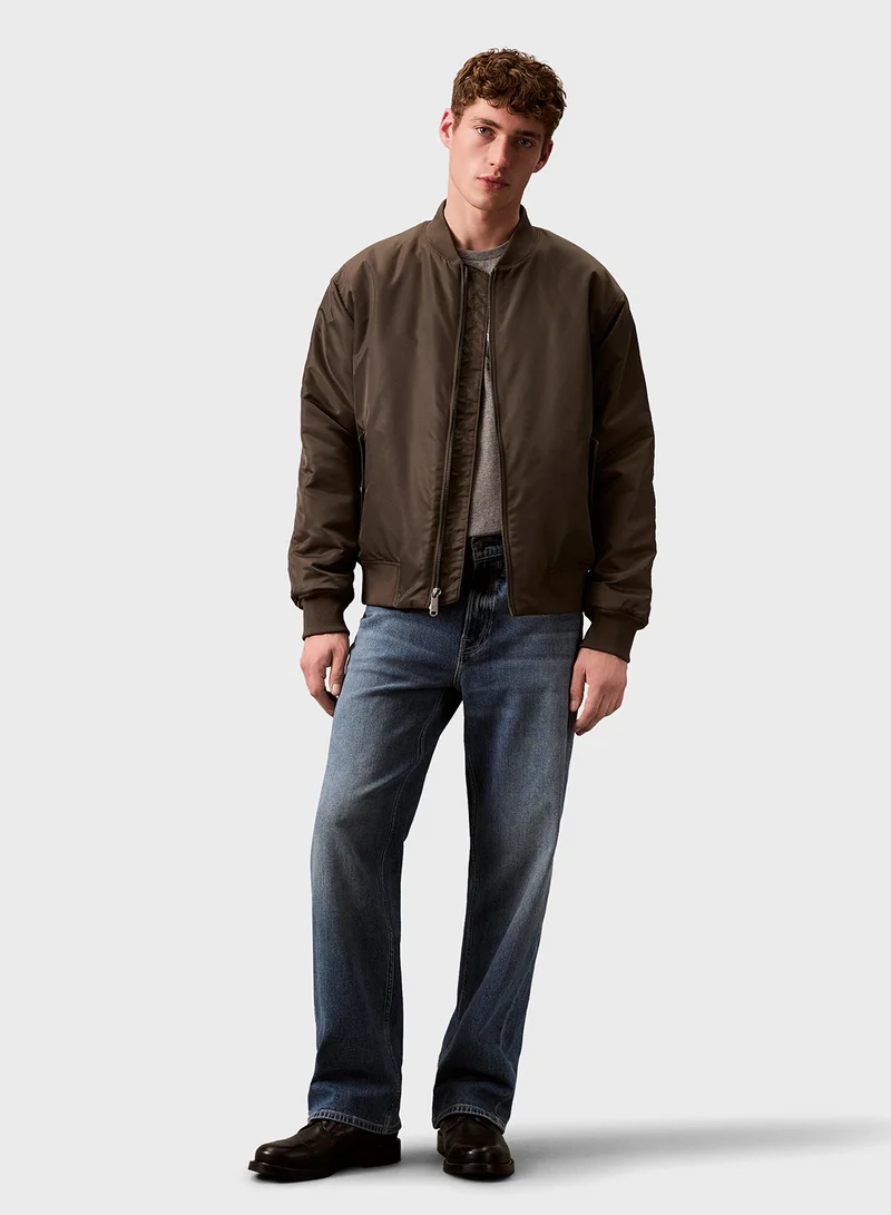 Calvin Klein Jeans Zip Through Bomber Jacket