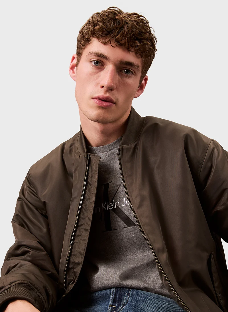 Calvin Klein Jeans Zip Through Bomber Jacket