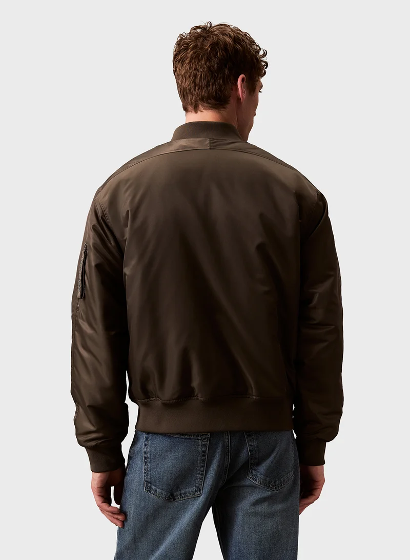 Calvin Klein Jeans Zip Through Bomber Jacket