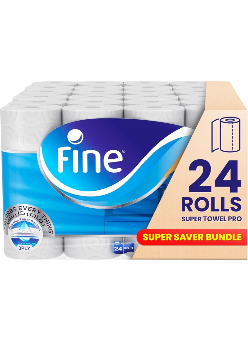 Fine Super Towel Pro - Highly Absorbent Kitchen Paper Towels - Image 5