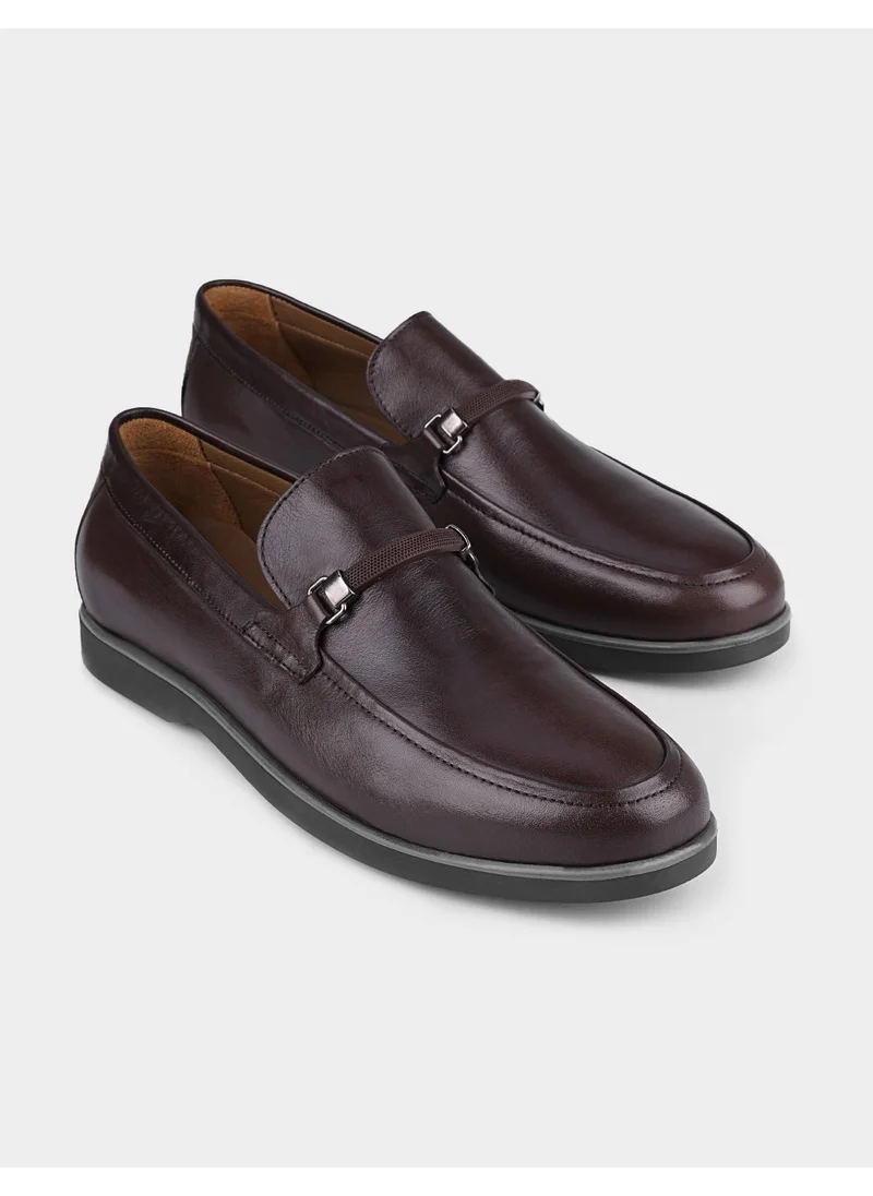 Cabani Leather Brown Men's Casual Shoes