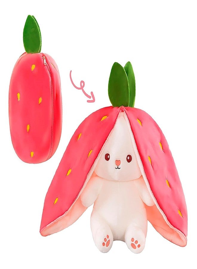 Stuff Tree Strawberry Bunny 25 cm Rabbit Soft Toy Valentine Gift Girlfriend Kids Baby Boys Girls Home Decor Gift - Image 1