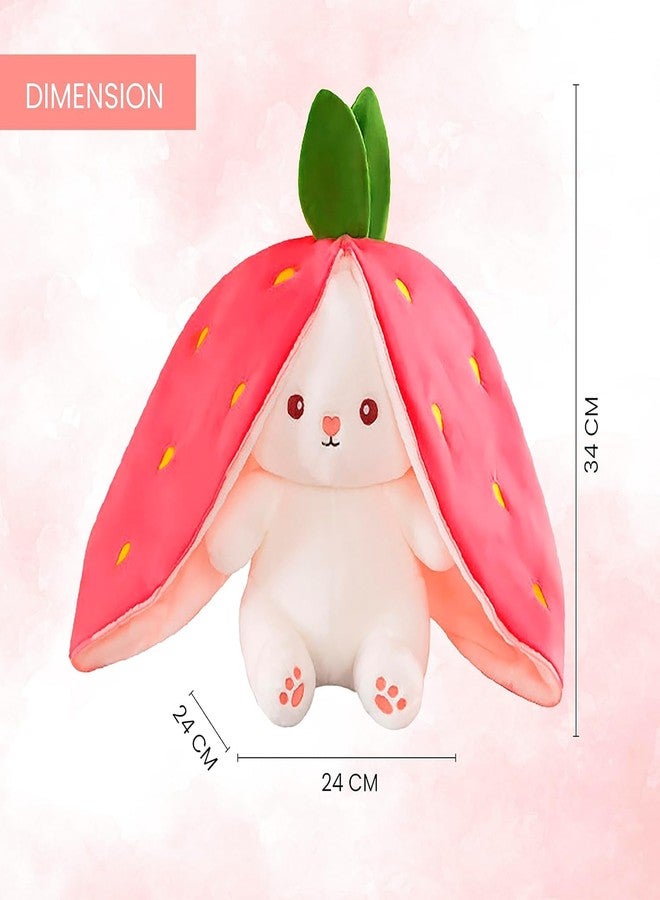 Stuff Tree Strawberry Bunny 25 cm Rabbit Soft Toy Valentine Gift Girlfriend Kids Baby Boys Girls Home Decor Gift - Image 5