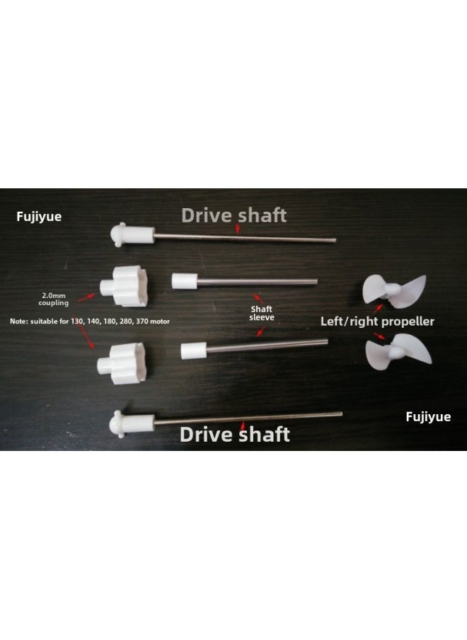 Drive Shaft Suit Marine Speedboat Model Boat Shaft Modification Assembly Remote Control Boat Power Suit Self-made Hull Accessories-Color:14.5cm-Specifications:Free Sm Female Plug Cable  - Image 2